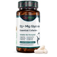 Magnesium Glycinate + D3 Essential Cofactors Complex Premium Quality Natural Product Magnesium Glycinate + D3 Essential Cofactors Complex Premium Quality Natural Product