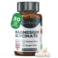Improved Magnesium Glycinate 500mg Nothing Artificial Added 100 Vegan Capsules
